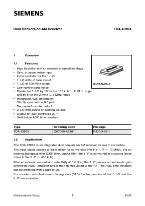 Q67000-A5181 Datasheet PDF Siemens AG