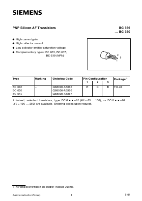 Q68000-A3367 Datasheet PDF Siemens AG
