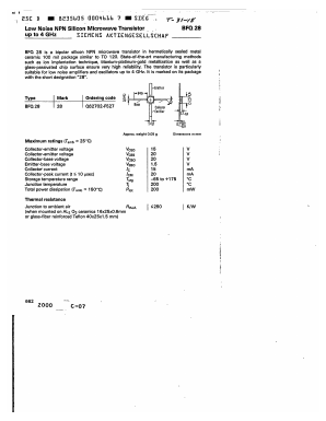 BFQ28 Datasheet PDF Siemens AG