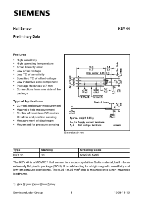 KSY44 Datasheet PDF Siemens AG