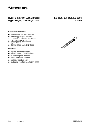 LA3386-MQ Datasheet PDF Siemens AG