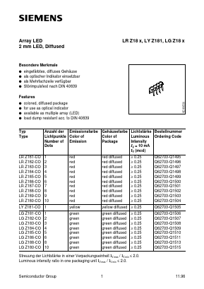 LGZ186-CO Datasheet PDF Siemens AG