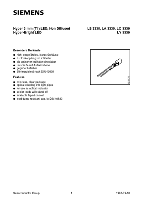 LA3336-SV Datasheet PDF Siemens AG