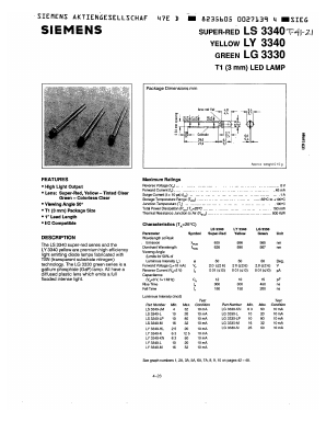 LG3330-LP Datasheet PDF Siemens AG