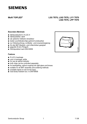 Q62703-Q2903 Datasheet PDF Siemens AG