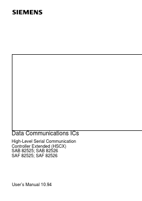 SAB82525H Datasheet PDF Siemens AG