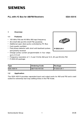 Q67100-H5139 Datasheet PDF Siemens AG