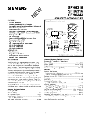 SFH6343 Datasheet PDF Siemens AG