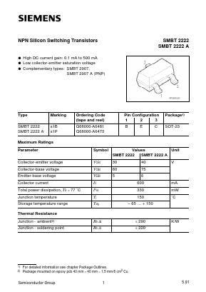 Q68000-A6481 Datasheet PDF Siemens AG