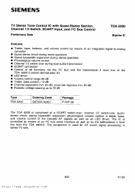 TDA6200 Datasheet PDF Siemens AG