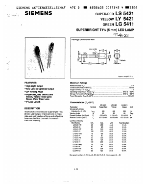 LY5421-PS Datasheet PDF Siemens AG