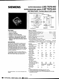 LSPT670GO Datasheet PDF Siemens AG