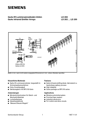 Q62703-Q74 Datasheet PDF Siemens AG