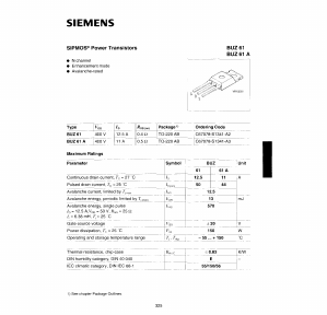 BUZ61A_ Datasheet PDF Siemens AG