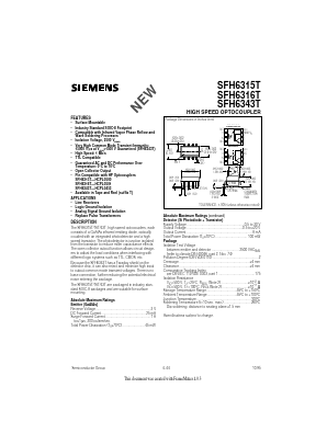 SFH6343T Datasheet PDF Siemens AG