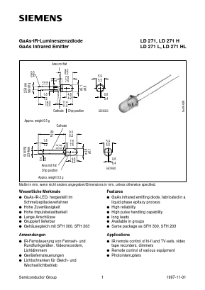 LD271 Datasheet PDF Siemens AG
