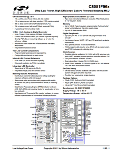 C8051F962-A-GQ Datasheet PDF Silicon Laboratories