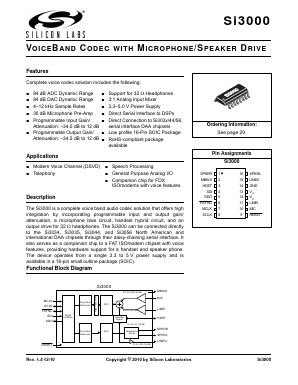 SI3000-C-FS Datasheet PDF Silicon Laboratories
