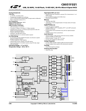 C8051F321-GM Datasheet PDF Silicon Laboratories