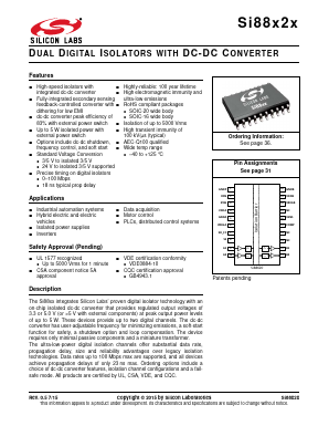 SI88220ED-IS Datasheet PDF Silicon Laboratories