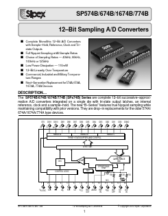 SP774BA Datasheet PDF Signal Processing Technologies