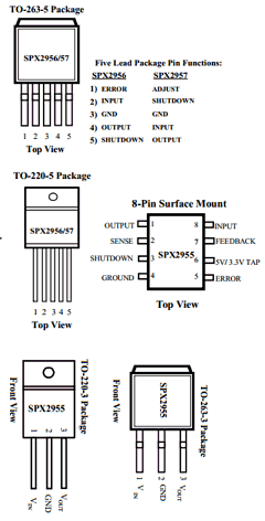 SPX2955U3-3.3 Datasheet PDF Signal Processing Technologies