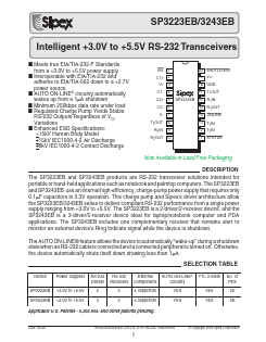 SP3223EBEP Datasheet PDF Signal Processing Technologies