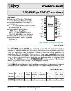 SP3232EHEA Datasheet PDF Signal Processing Technologies