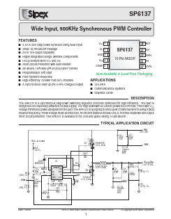 SP6137CU Datasheet PDF Signal Processing Technologies