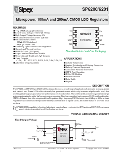 SP6201EM5-L/TR Datasheet PDF Signal Processing Technologies