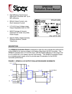 SP6651EB Datasheet PDF Signal Processing Technologies