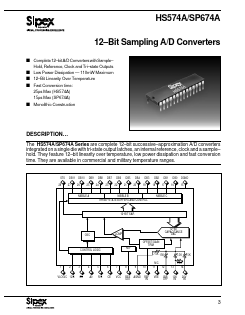 SP674AT Datasheet PDF Signal Processing Technologies