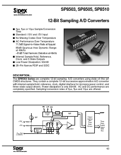 SP8503KN Datasheet PDF Signal Processing Technologies
