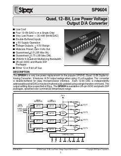 SP9604JP Datasheet PDF Signal Processing Technologies