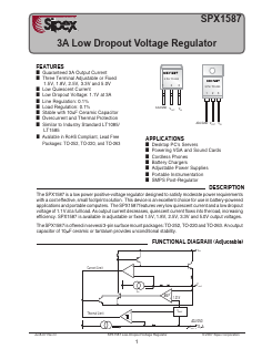 SPX1587AR-1-1/TR Datasheet PDF Signal Processing Technologies