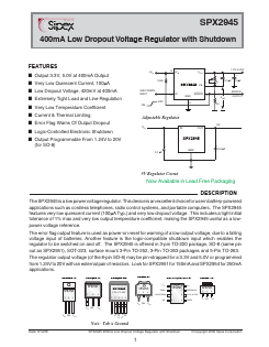 SPX2945S-5-0 Datasheet PDF Signal Processing Technologies