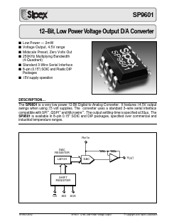 SP9601JS Datasheet PDF Signal Processing Technologies