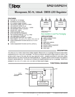 SP6213EC5-1.8 Datasheet PDF Signal Processing Technologies