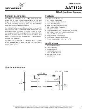 AAT1120 Datasheet PDF Skyworks Solutions