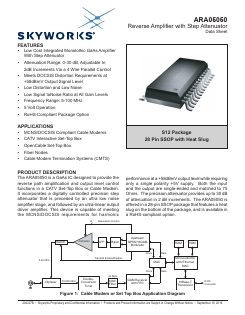 ARA05050S12CTR Datasheet PDF Skyworks Solutions