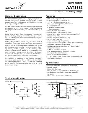AAT3683IOQ-4.2-2-T1 Datasheet PDF Skyworks Solutions