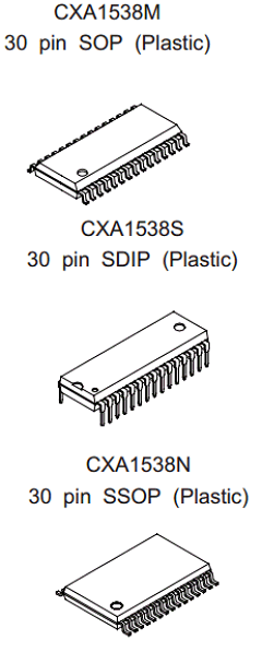 CXA1538M Datasheet PDF Sony Semiconductor