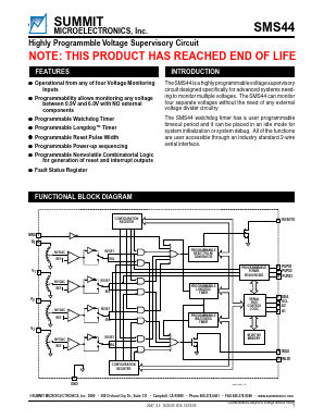 SMS44 Datasheet PDF Summit Microelectronics