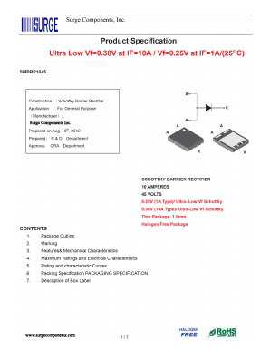 SMBRP1045 Datasheet PDF Surge Components