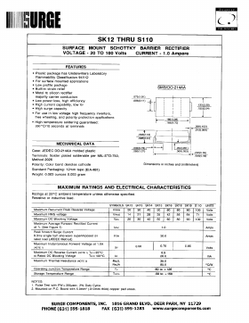 SK12 Datasheet PDF Surge Components