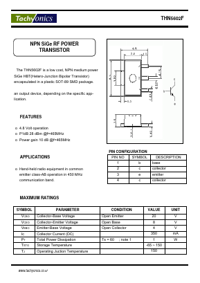 THN5602F Datasheet PDF Tachyonics CO,. LTD