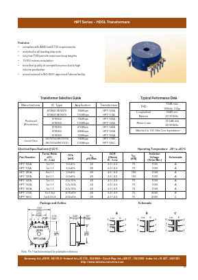 HPT-150A Datasheet PDF Nuvotem Talema