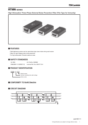 RTMN-5050 Datasheet PDF TDK Corporation