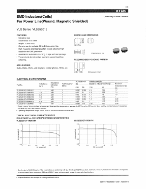 VLS252015T-3R3M1R0 Datasheet PDF TDK Corporation