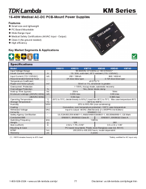 KMS40-24 Datasheet PDF TDK Corporation